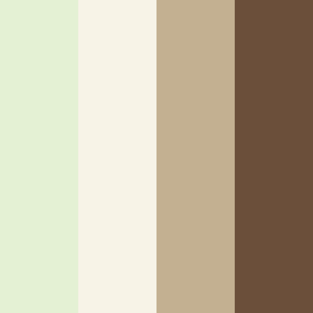 Download earthy serenity color palette PNG image (square)