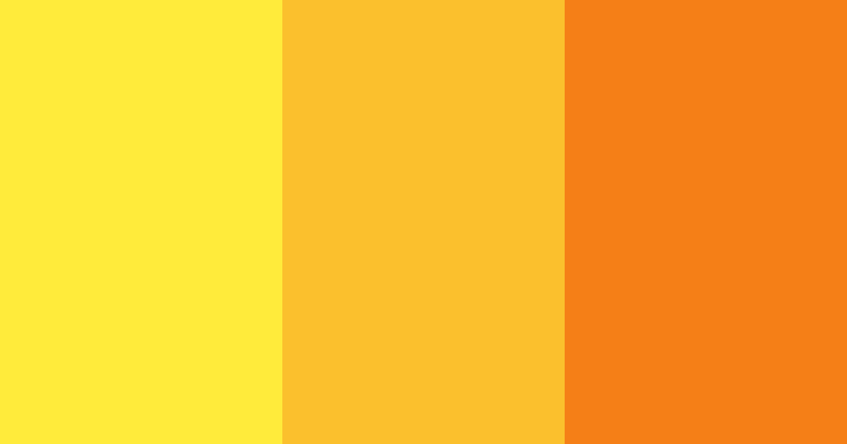 Download yellow sunshine color palette PNG image (landscape)