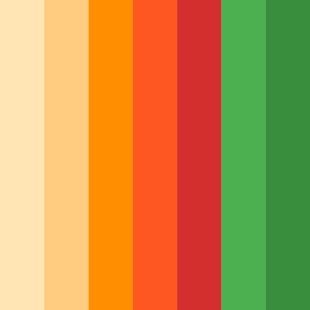 Download orange harvest color palette PNG image (square)