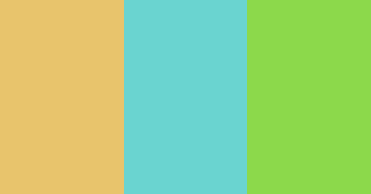 Download golden turquoise color palette PNG image (landscape)