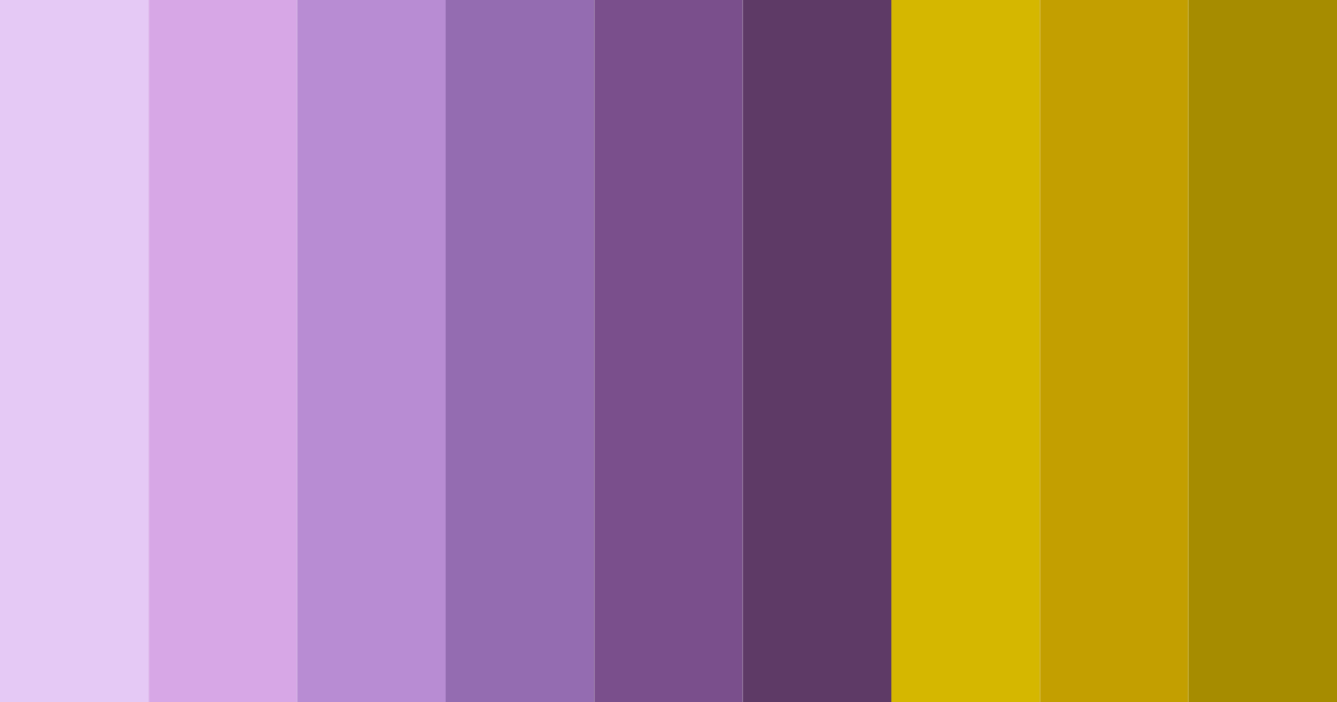Download purple gold fusion color palette PNG image (landscape)