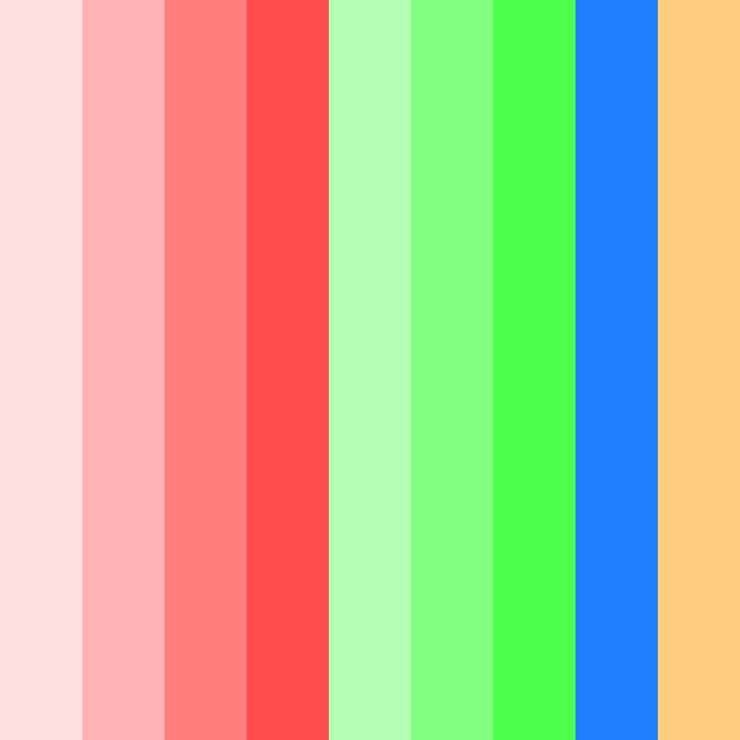 Download tropical sunset harmony color palette PNG image (square)