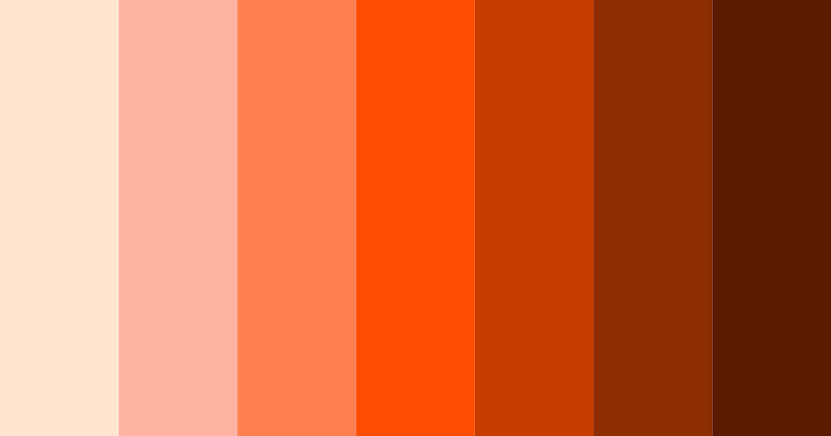 Download orange feast color palette PNG image (landscape)