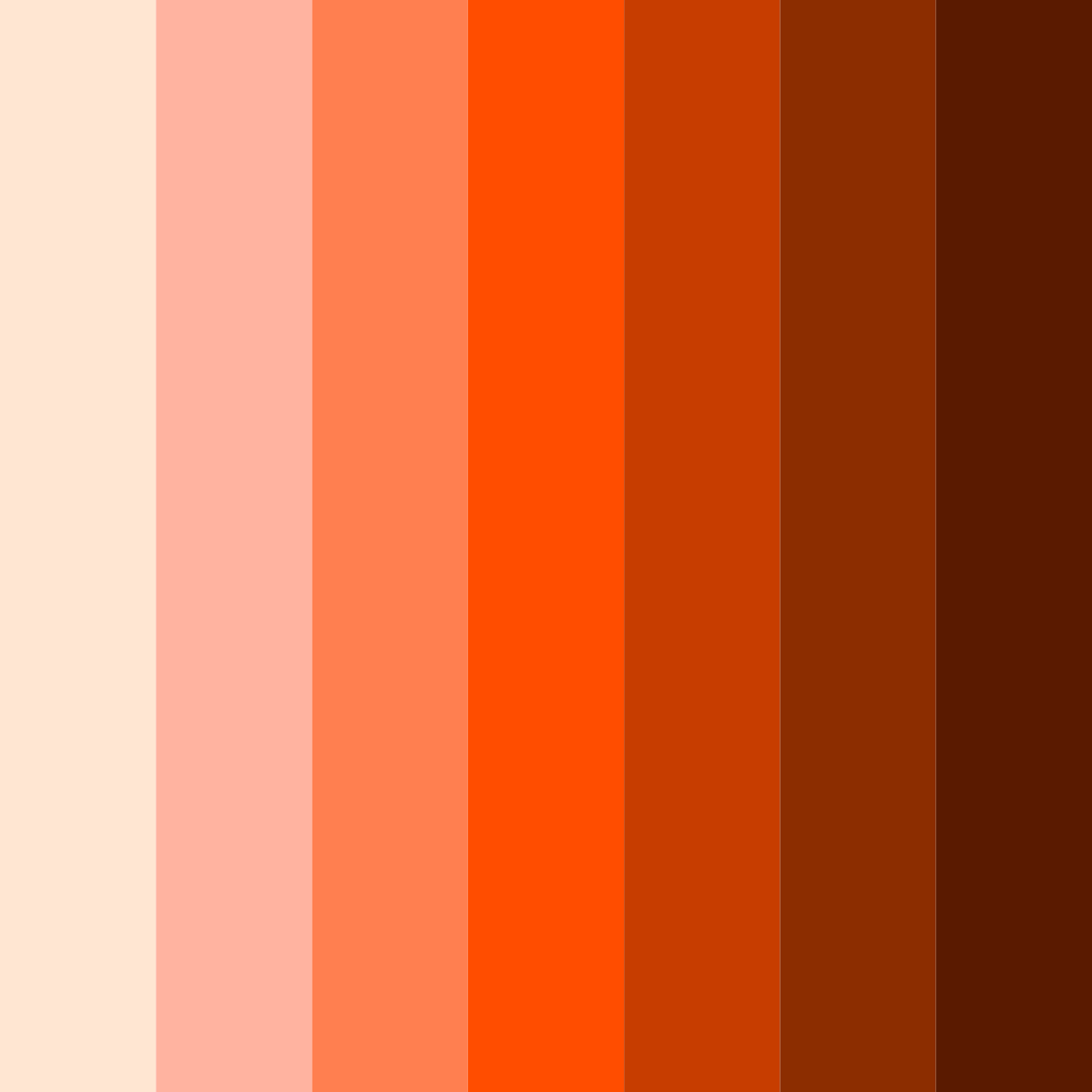 Download orange feast color palette PNG image (square)