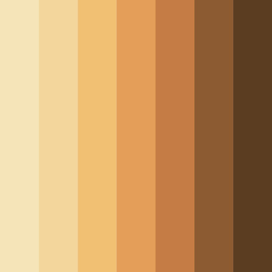 Download sunset harvest color palette PNG image (square)
