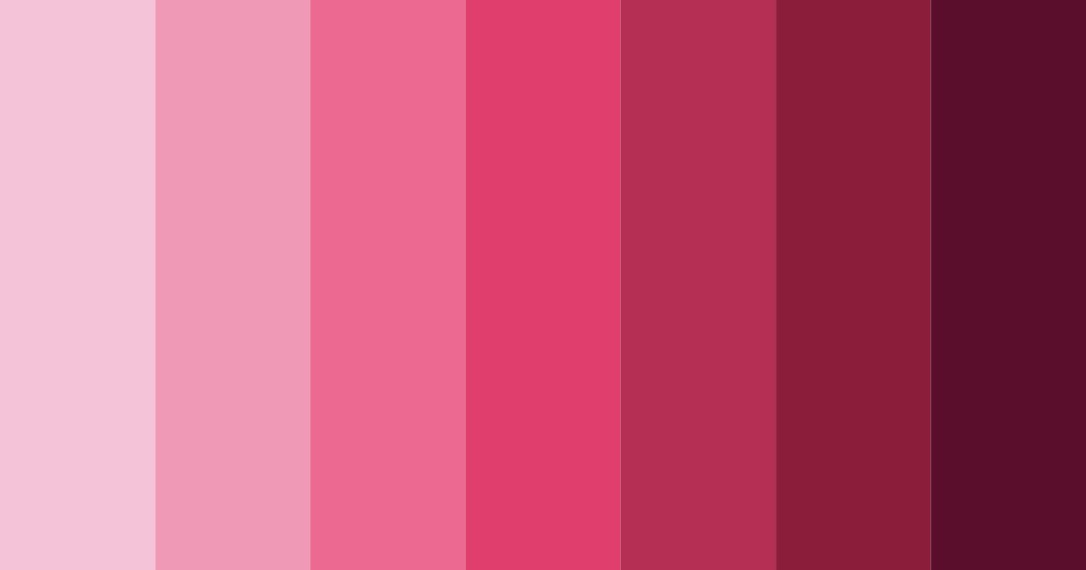 Download shades of pink and red color palette PNG image (landscape)