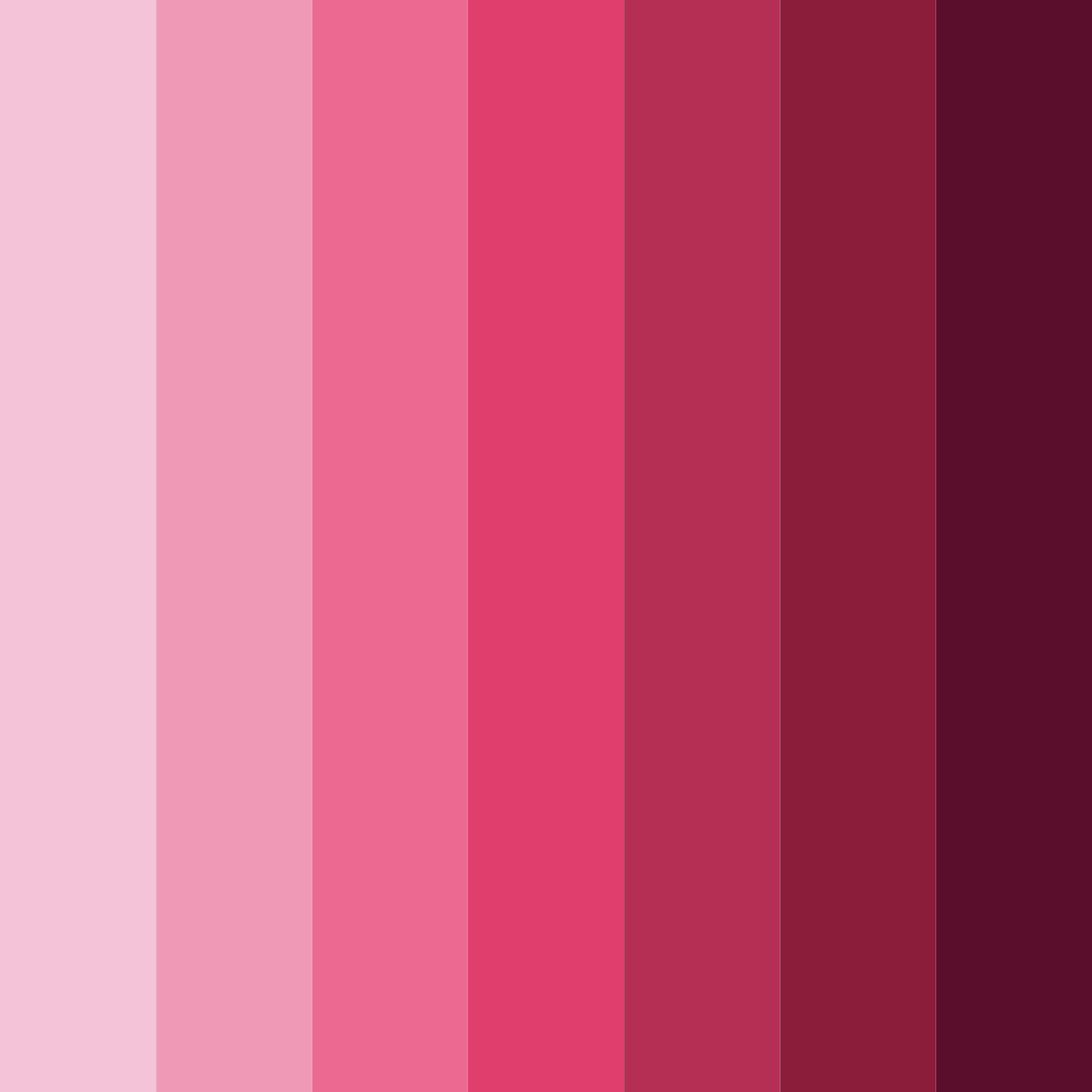 Download shades of pink and red color palette PNG image (square)