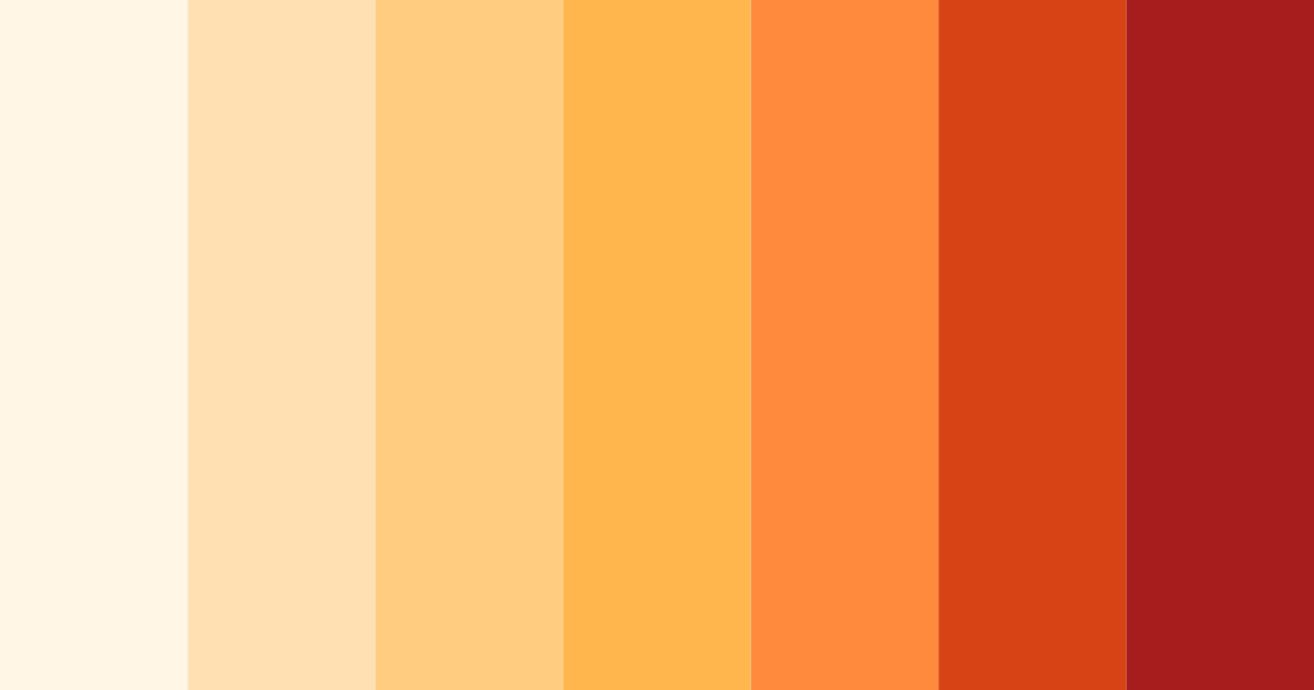 Download sunset ember color palette PNG image (landscape)