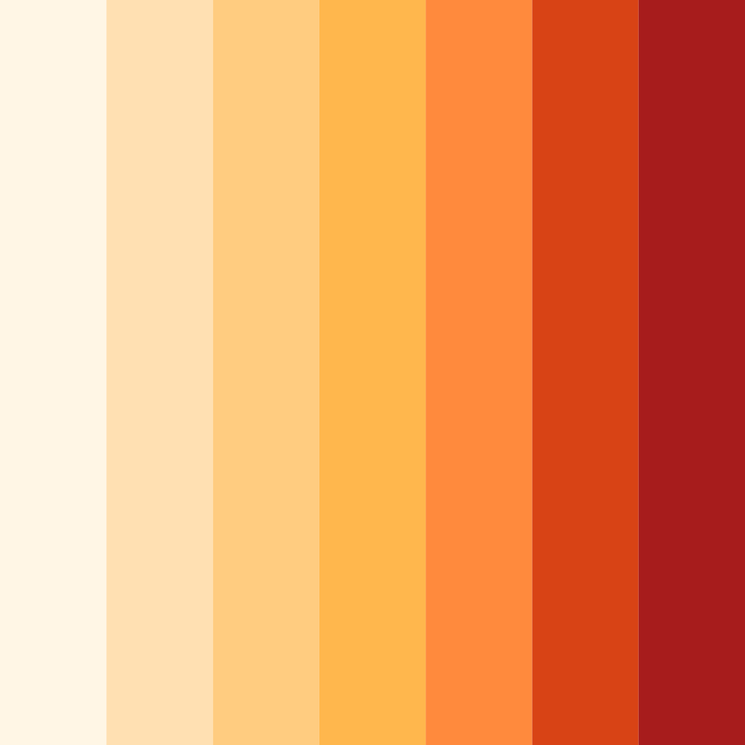 Download sunset ember color palette PNG image (square)