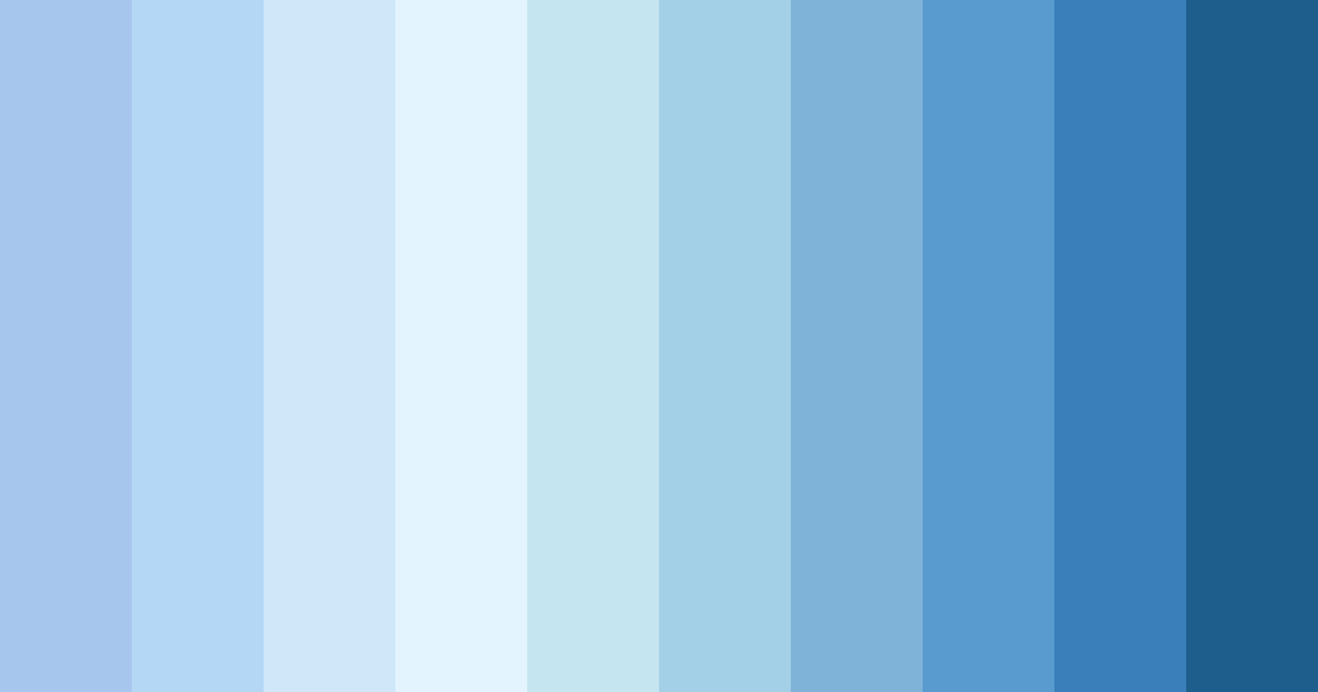 Download dreamy light blue color palette PNG image (landscape)