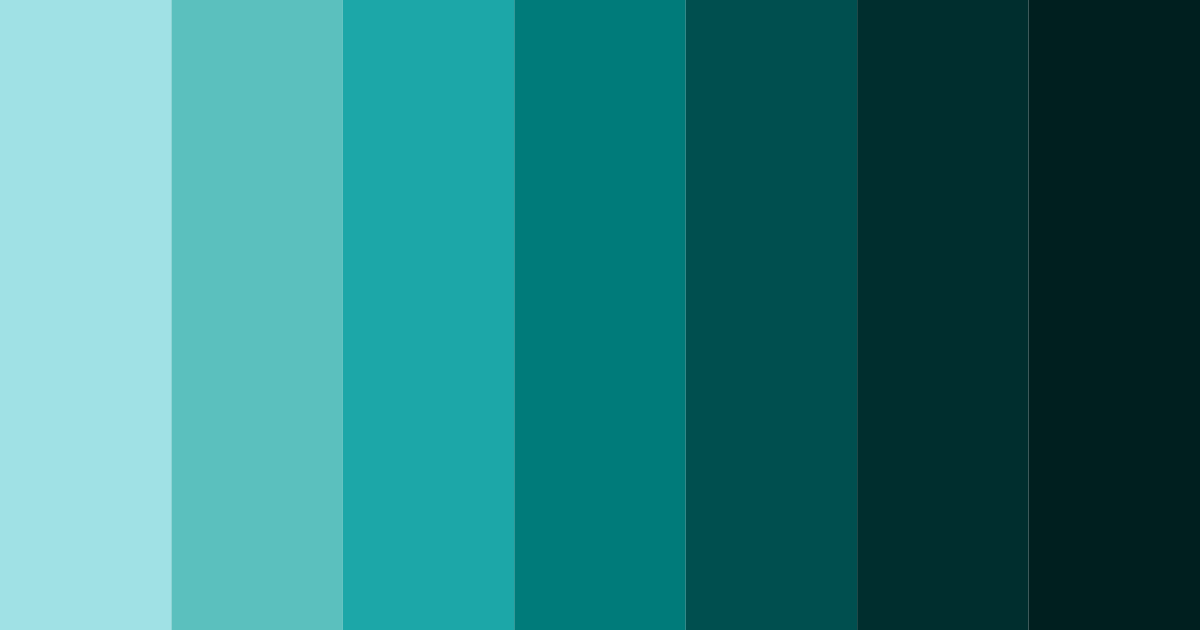 Download cyan depths color palette PNG image (landscape)