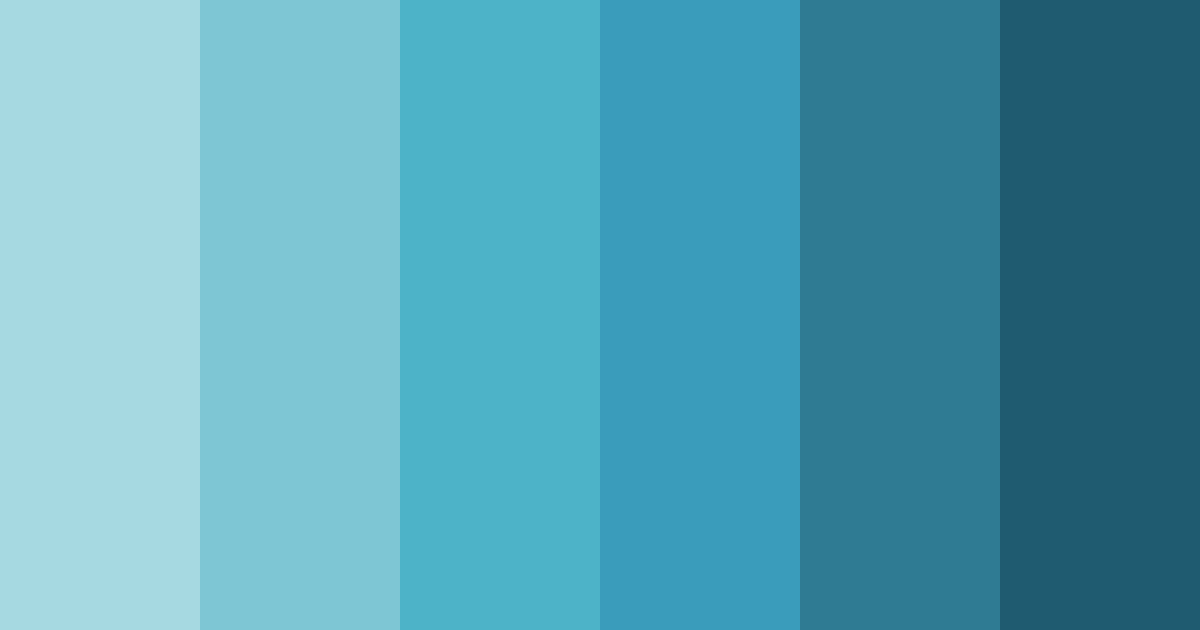 Download teal ocean color palette PNG image (landscape)
