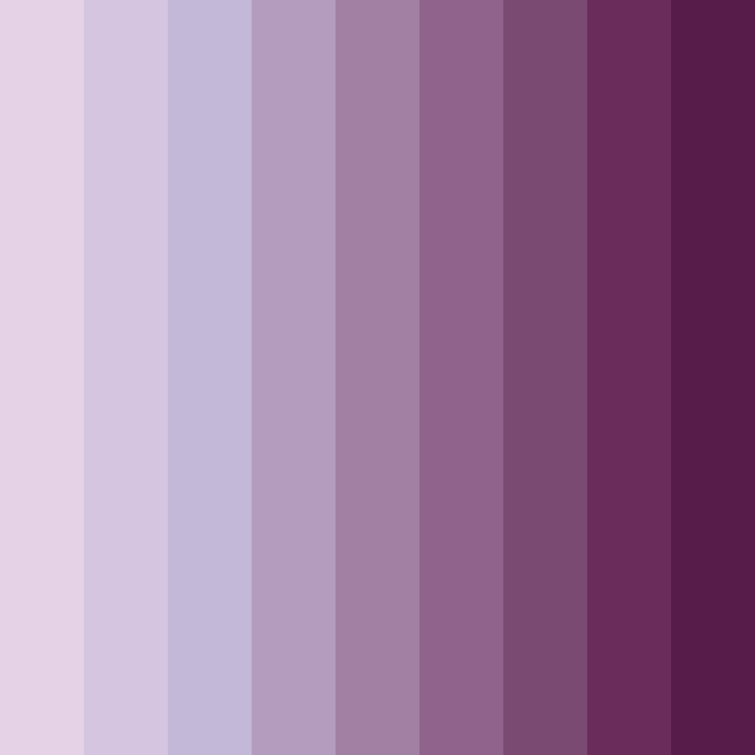 Download shades of lavender color palette PNG image (square)