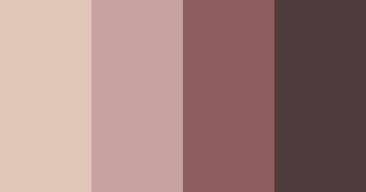 Download earthy brown color palette PNG image (landscape)
