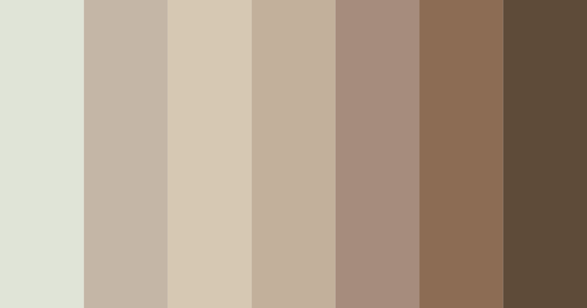 Download earthy serenade color palette PNG image (landscape)