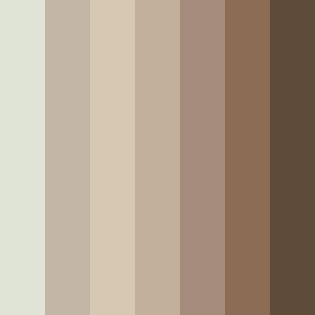 Download earthy serenade color palette PNG image (square)