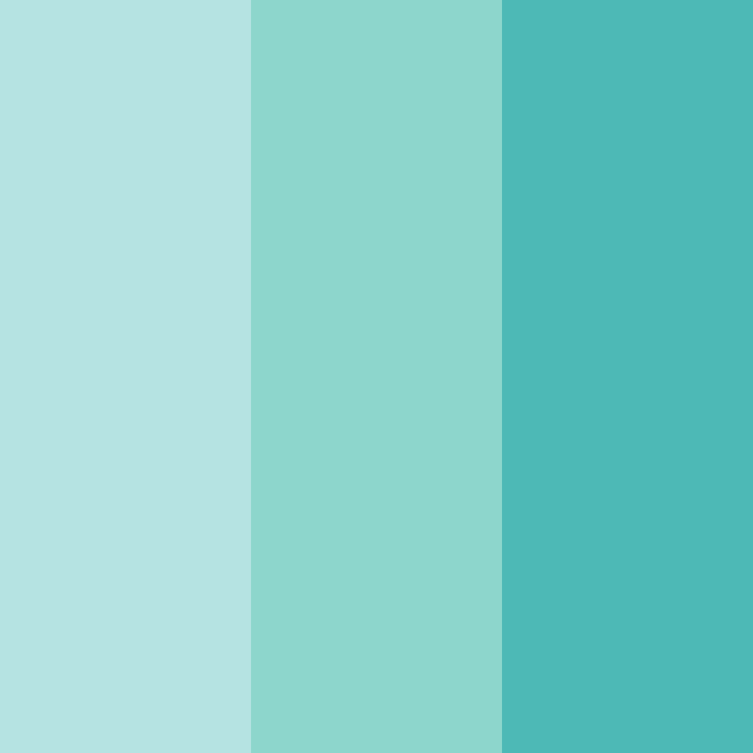 Download serene teal oasis color palette PNG image (square)