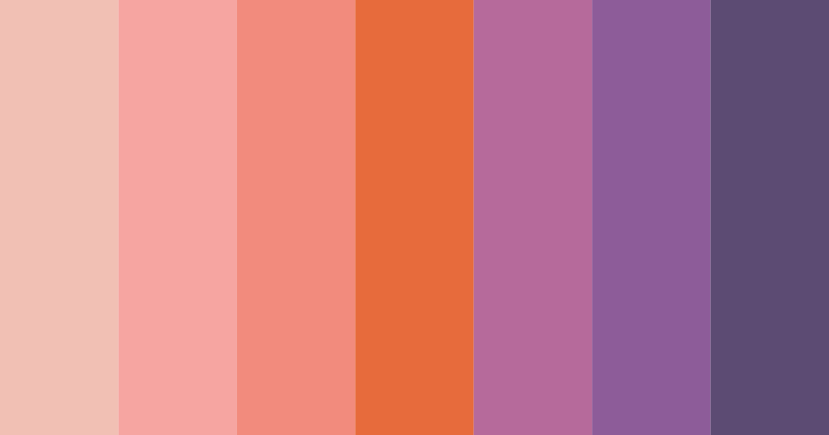 Download orange lilac color palette PNG image (landscape)