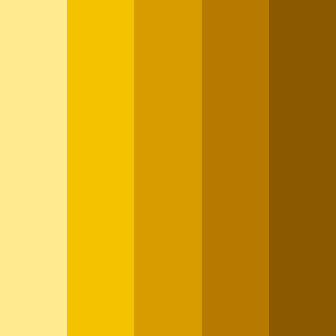 Download bright amber color palette PNG image (square)