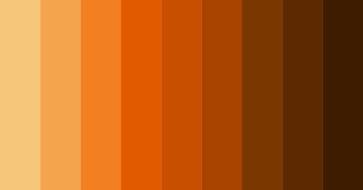 Download amber glow color palette PNG image (landscape)
