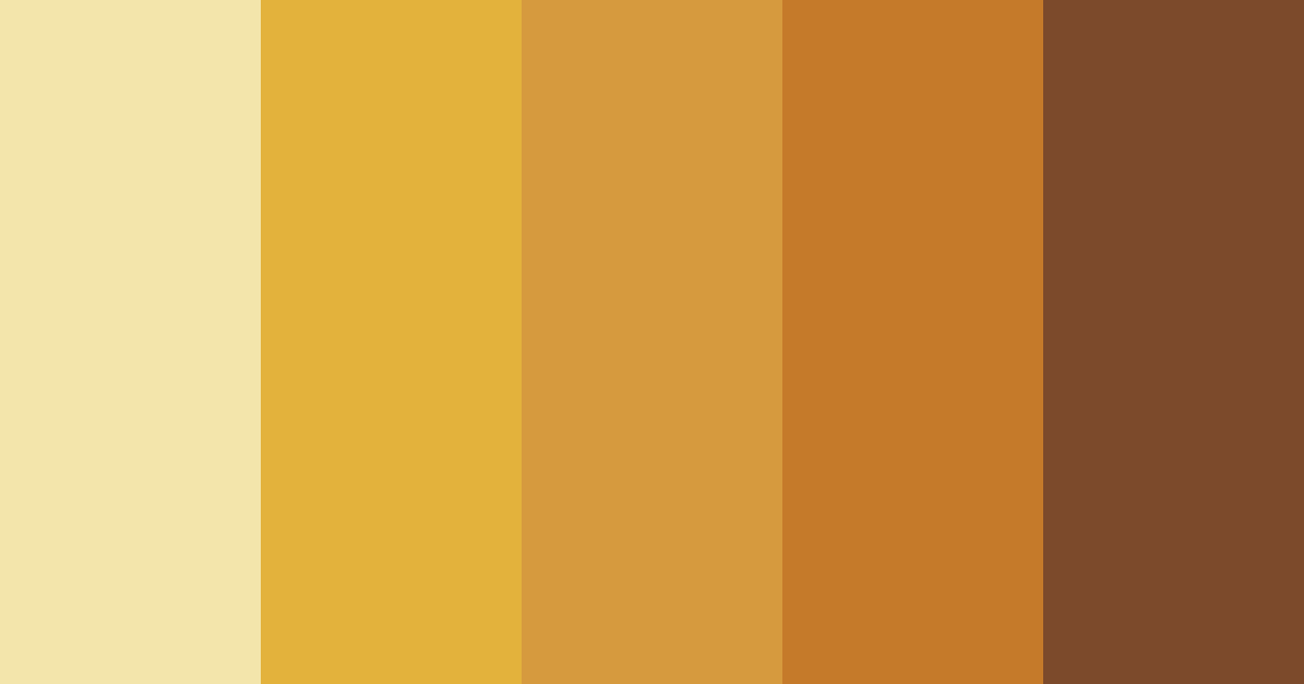 Download shades of brown color palette PNG image (landscape)