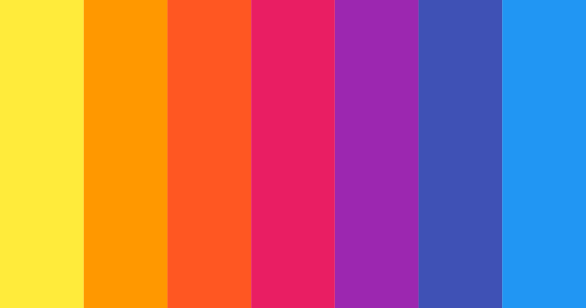 Download colorful rainbow color palette PNG image (landscape)