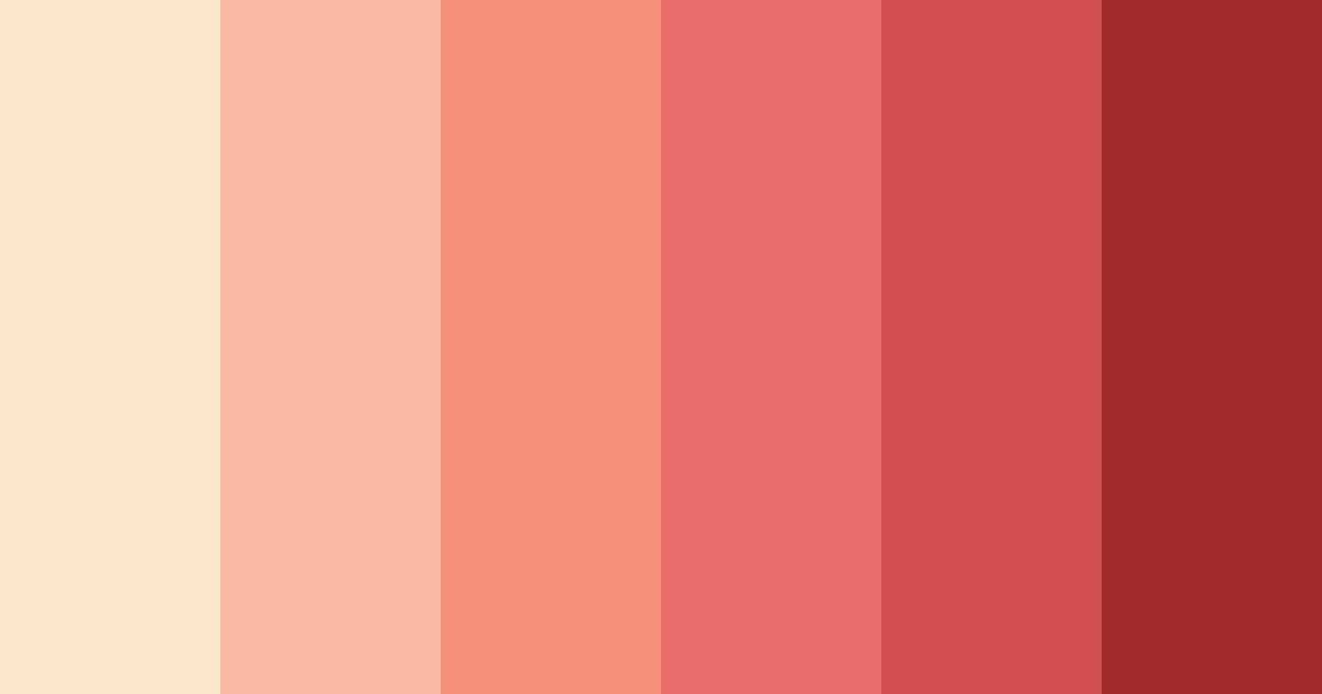 Download blushing embers color palette PNG image (landscape)