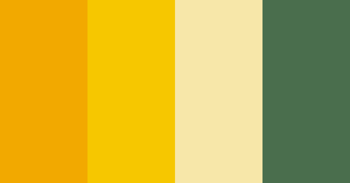 Download golden green color palette PNG image (landscape)