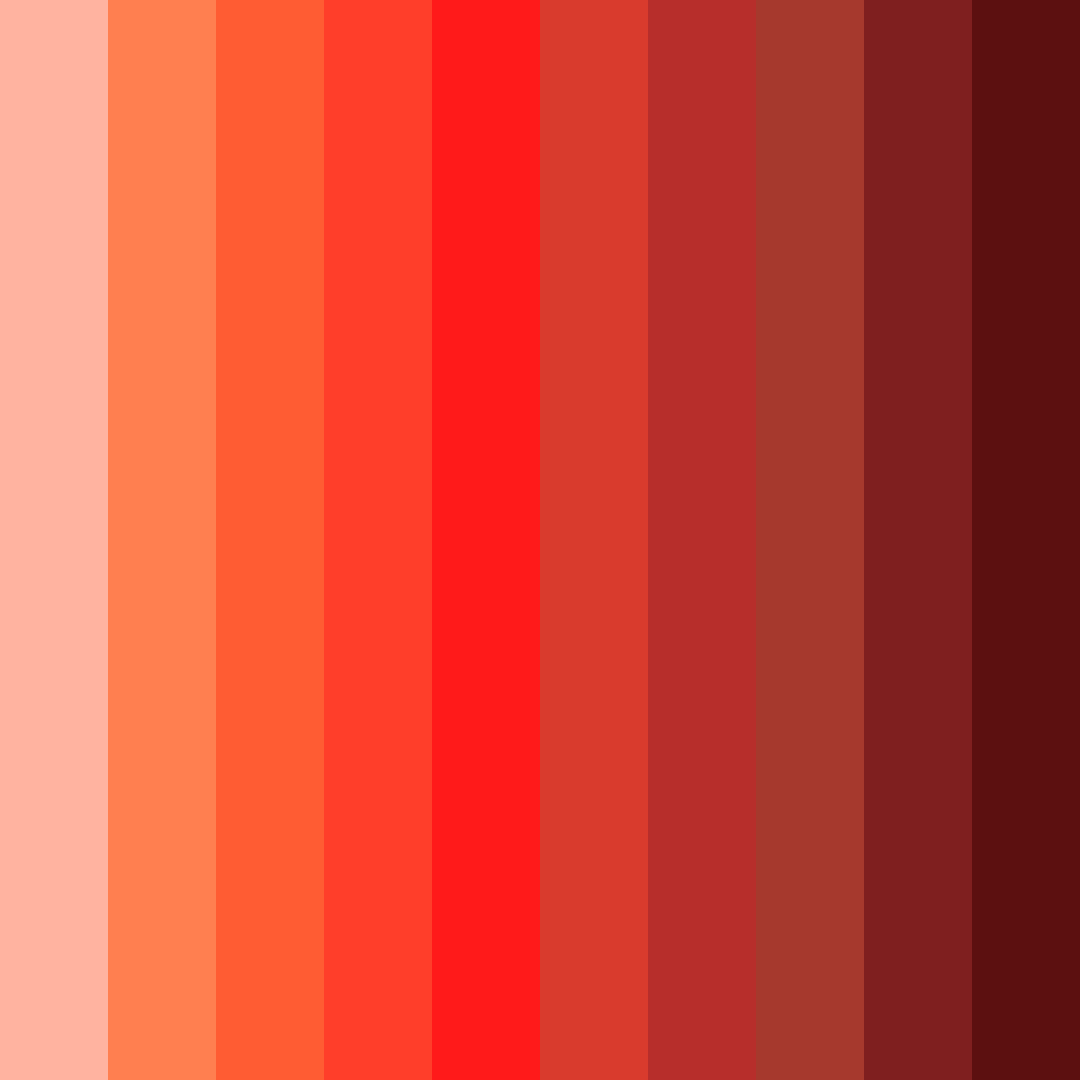 Download blood orange sunset color palette PNG image (square)