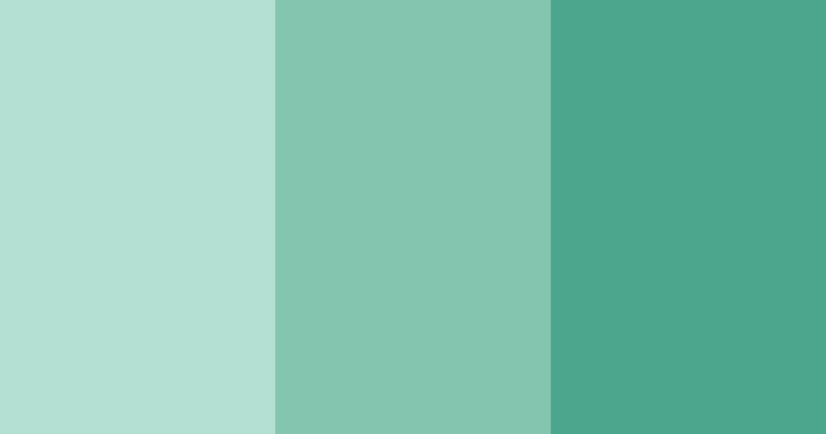 Download teal tranquility color palette PNG image (landscape)