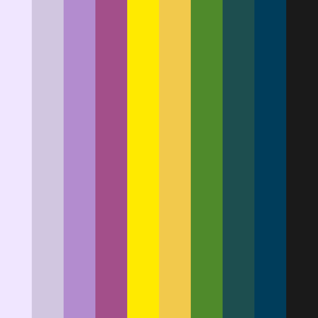 Download midnight garden symphony color palette PNG image (square)