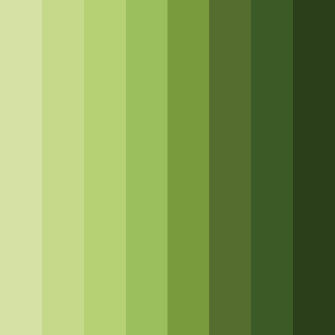 Download verdant harmony color palette PNG image (square)