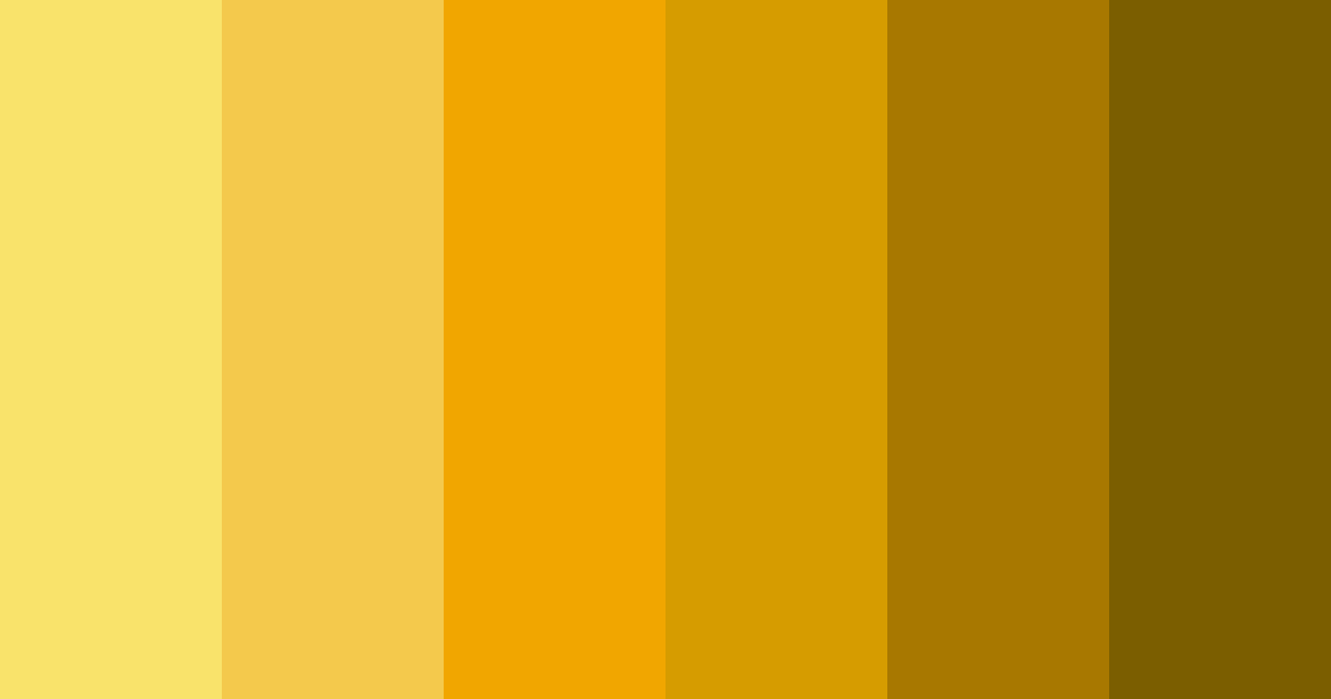 Download golden sunshine color palette PNG image (landscape)