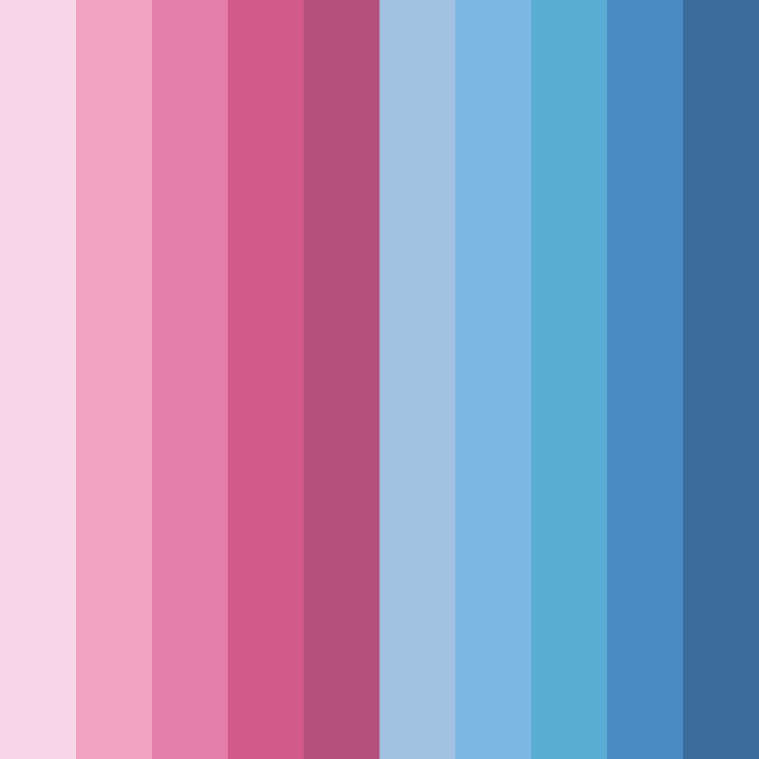 Download whimsical blooms color palette PNG image (square)