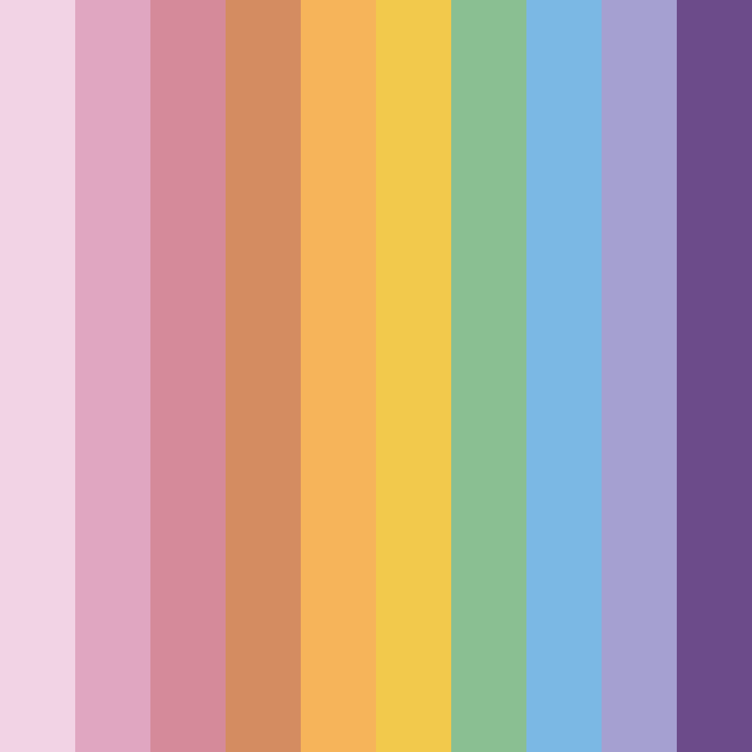 Download soft pink and blue color palette PNG image (square)