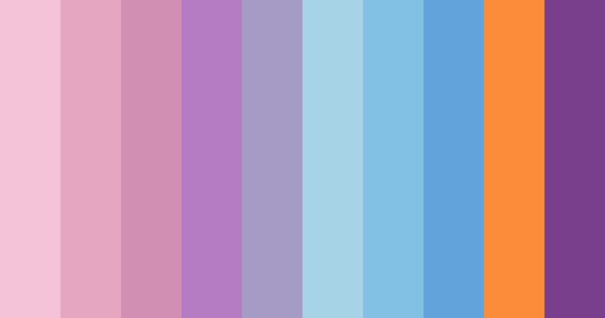 Download soft pink and blue dream color palette PNG image (landscape)
