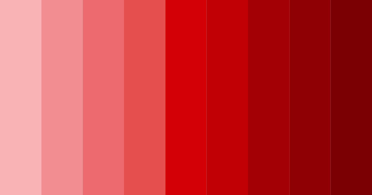 Download shades of red color palette PNG image (landscape)