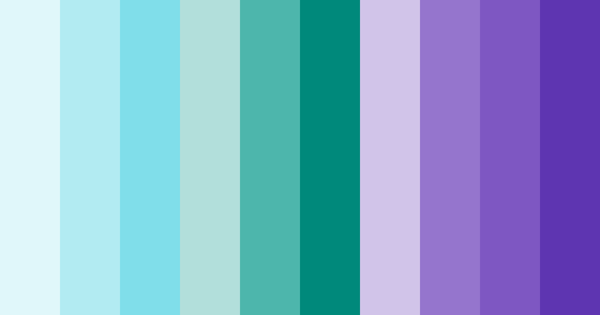 Download shades of blue and purple color palette PNG image (landscape)