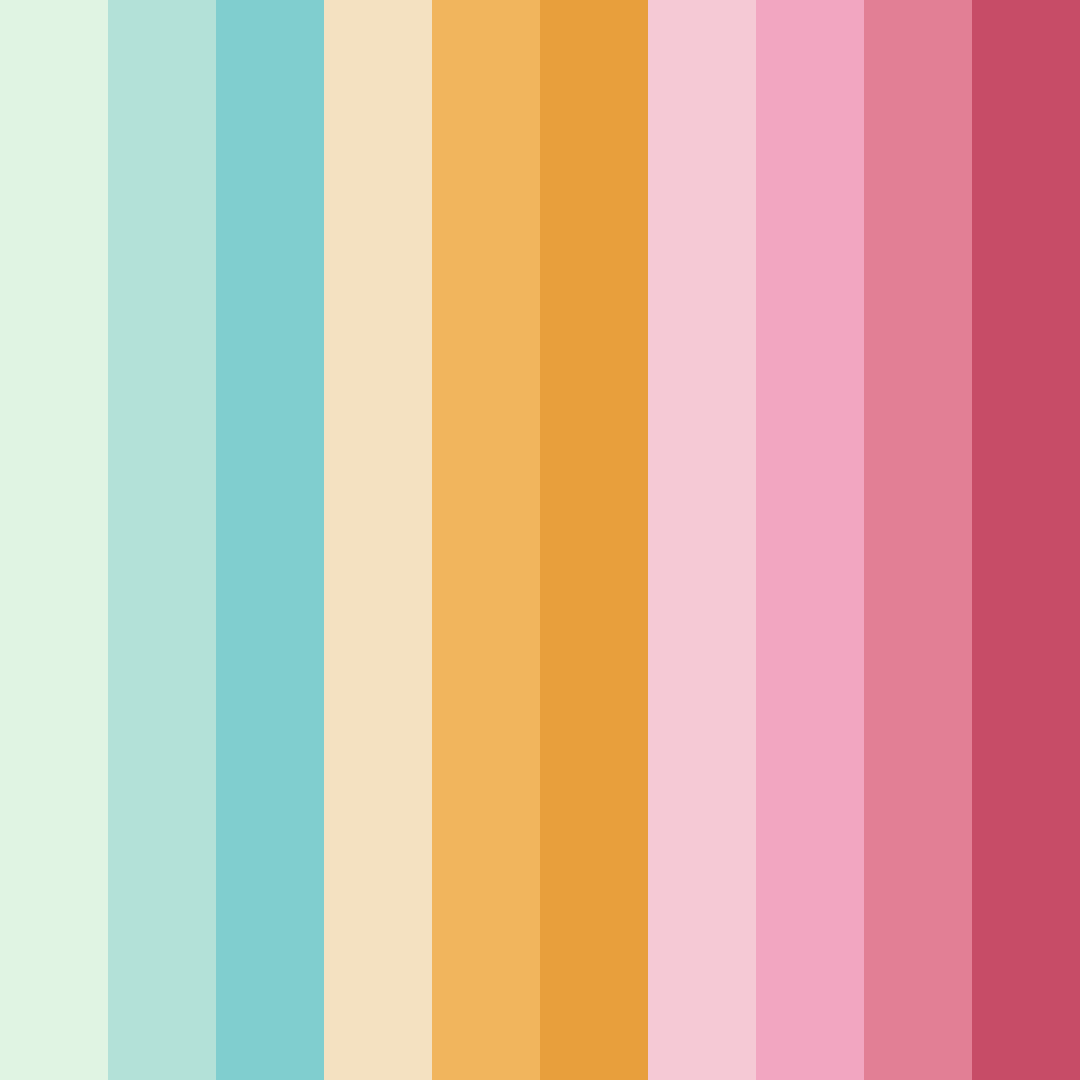 Download soft harmony color palette PNG image (square)