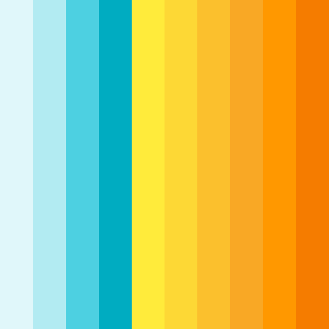 Download blue and yellow harmony color palette PNG image (square)