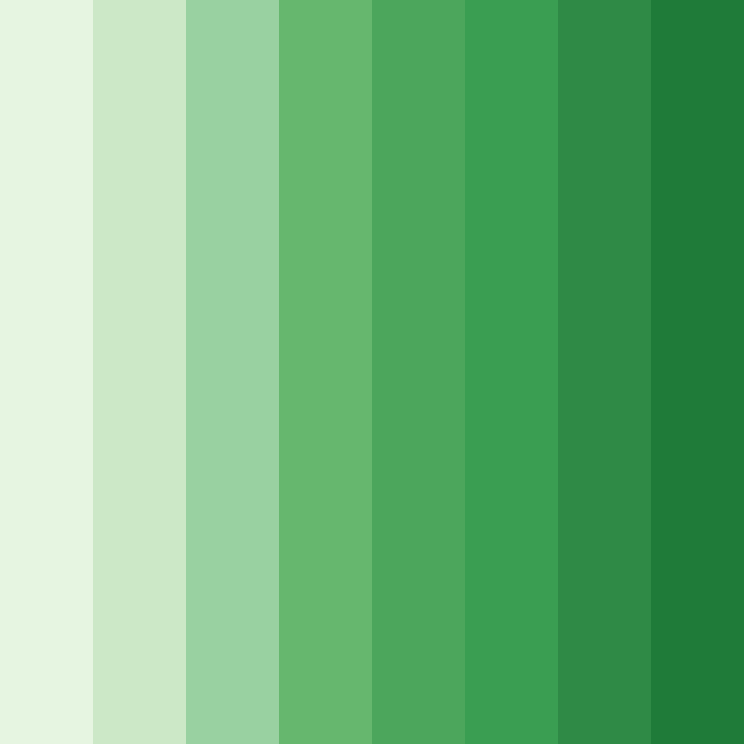 Download healing greens color palette PNG image (square)