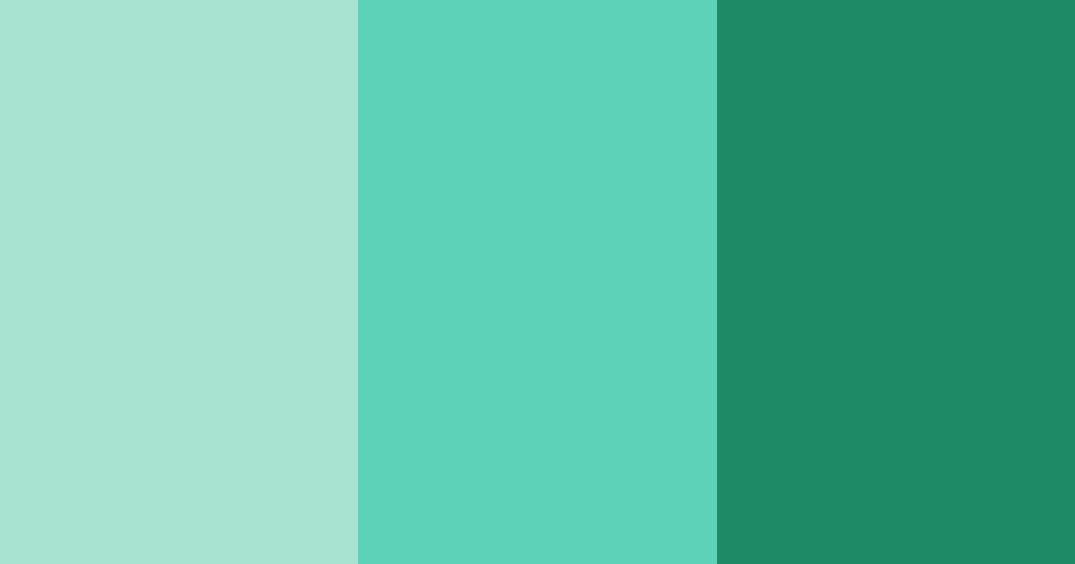 Download emerald tones color palette PNG image (landscape)