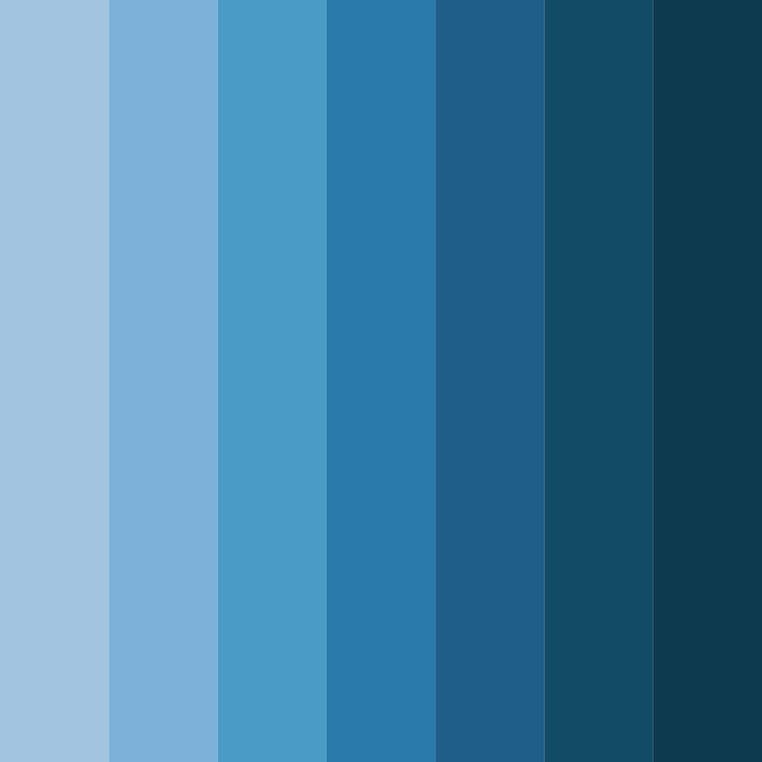 Download azure horizon color palette PNG image (square)