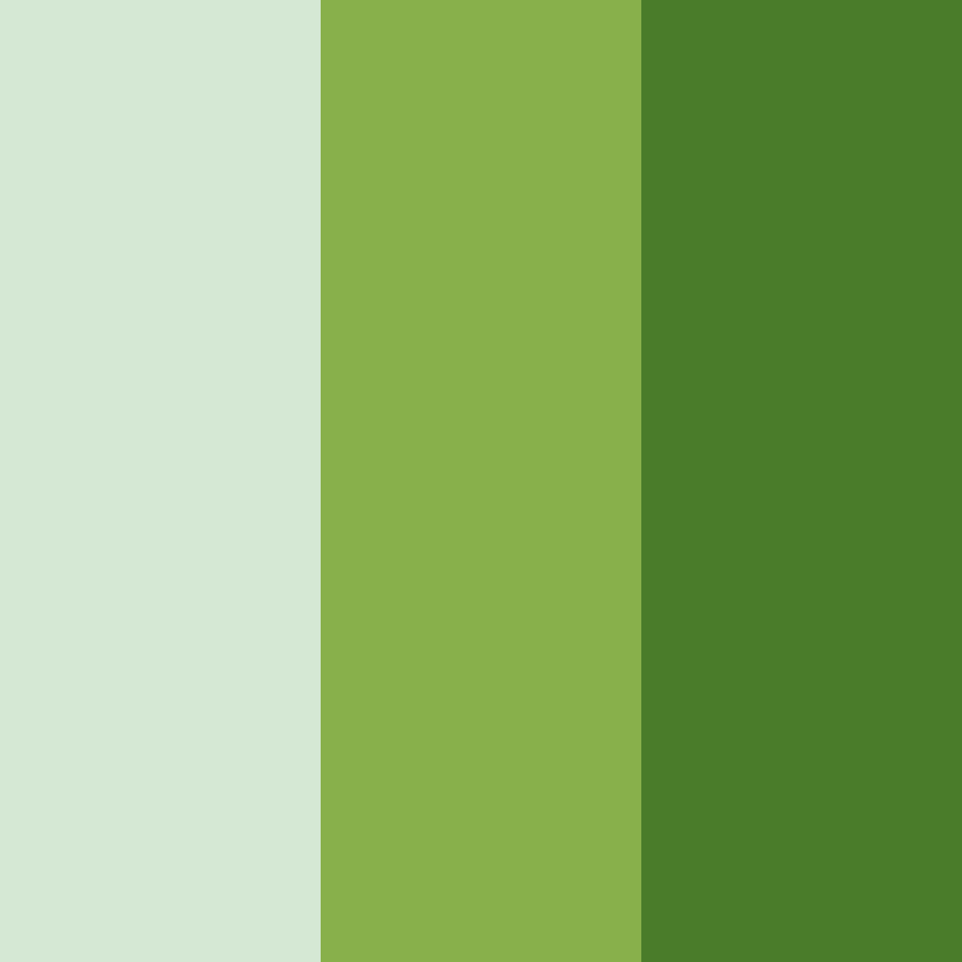 Download green shades color palette PNG image (square)