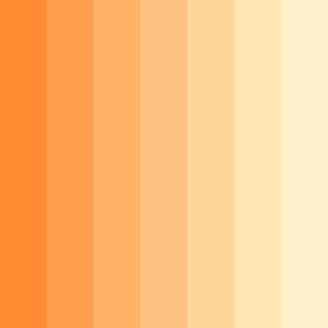 Download orange sunset color palette PNG image (square)