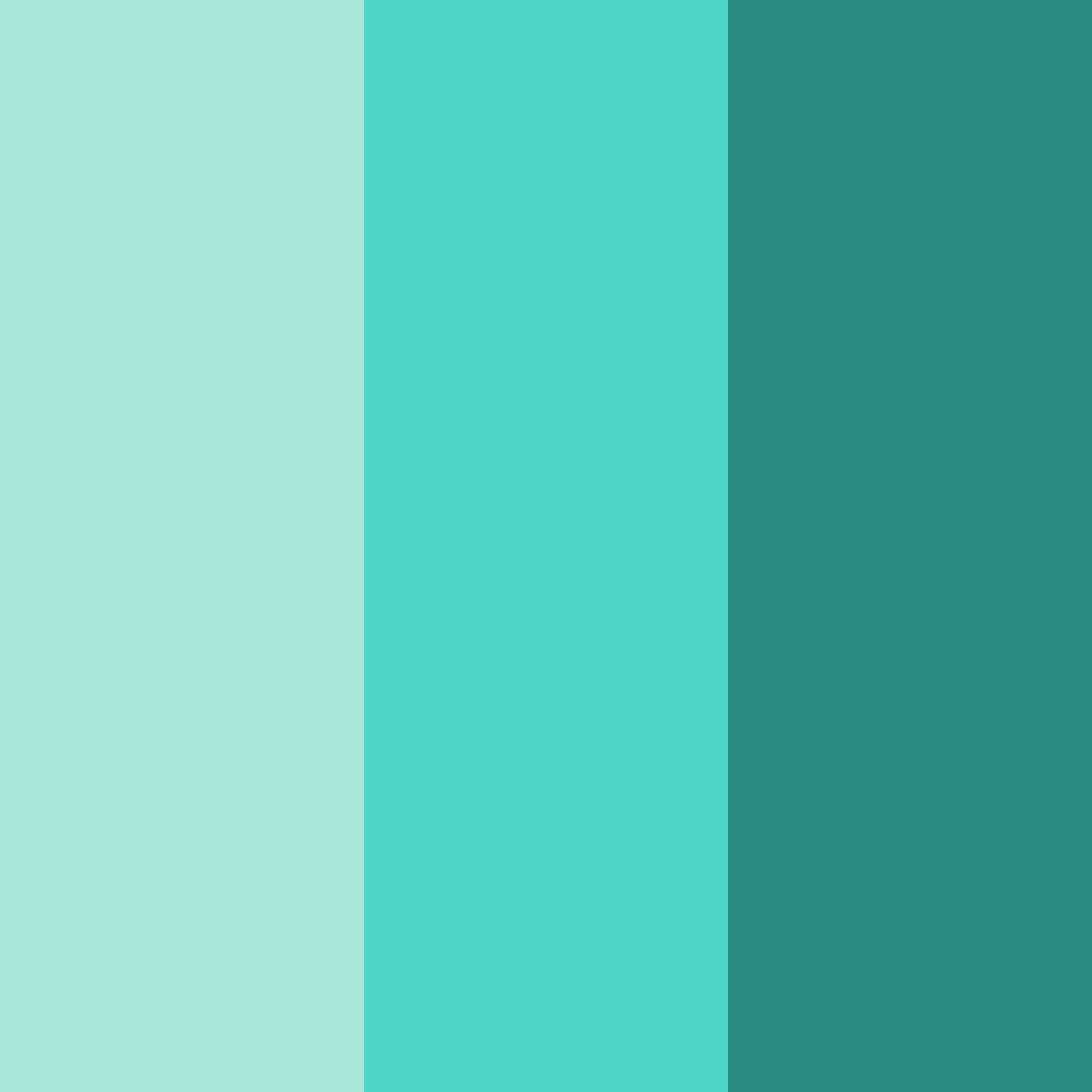 Download sea green serenity color palette PNG image (square)