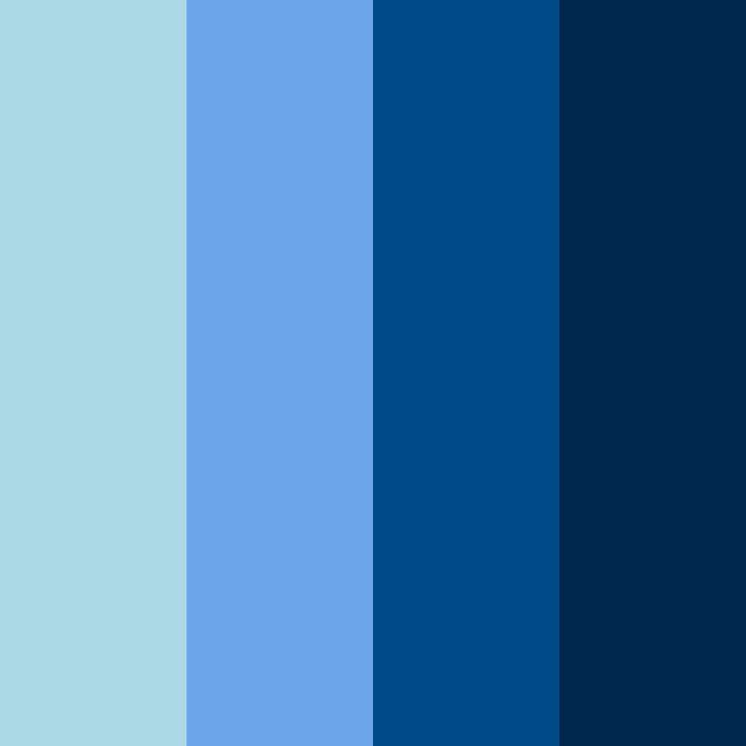 Download royal blue shades color palette PNG image (square)