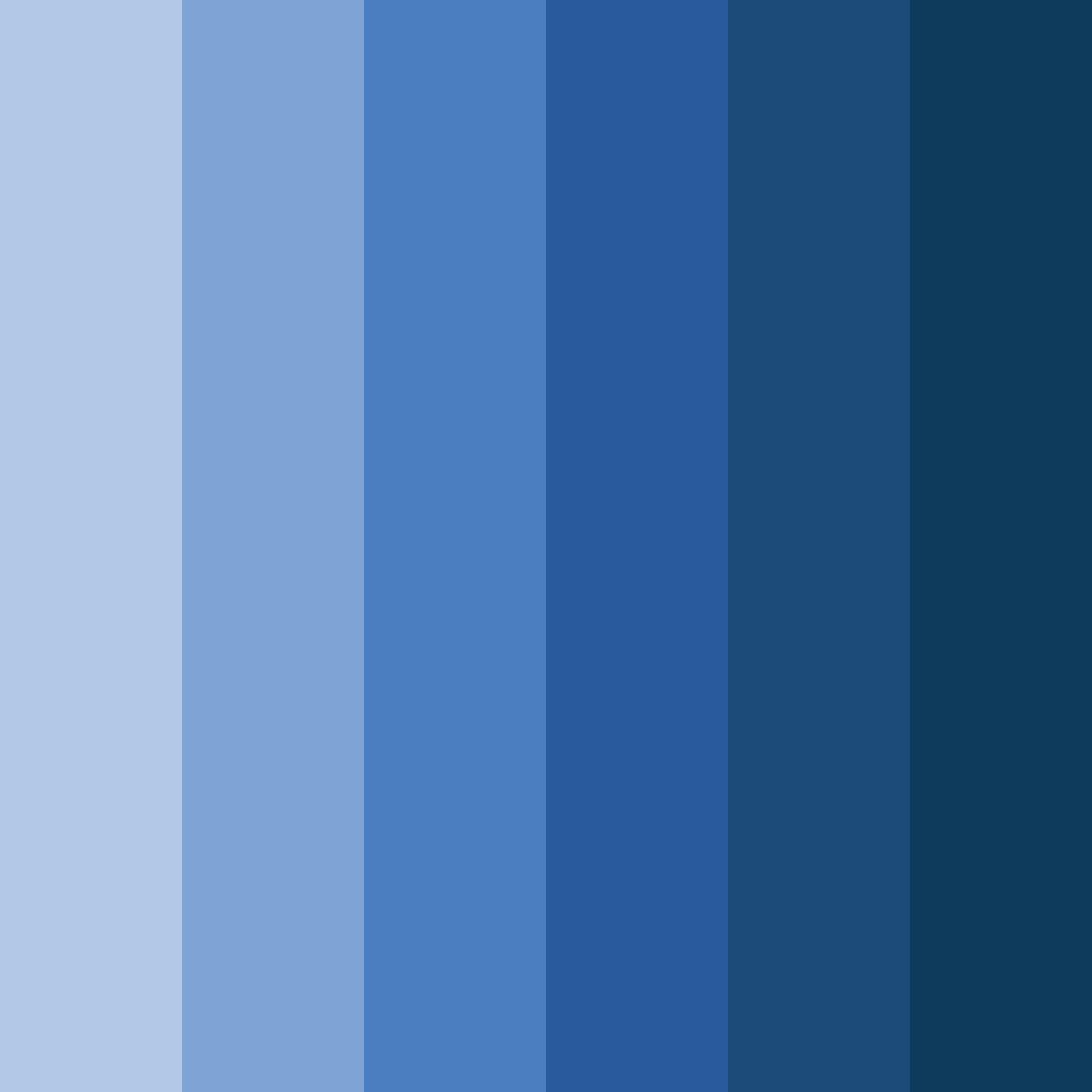 Download royal blue tones color palette PNG image (square)