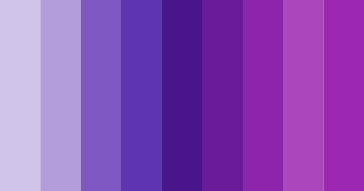Download shades of purple color palette PNG image (landscape)