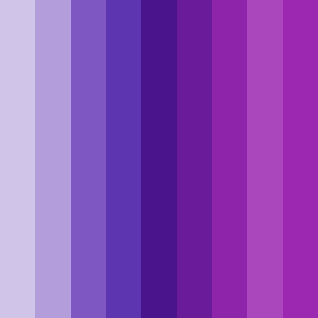 Download shades of purple color palette PNG image (square)
